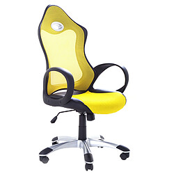 Beliani Chaise de bureau Jaune iCHAIR 