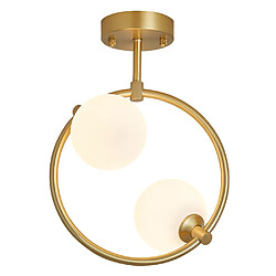 Universal Lumière d'allée de 24 cm, lumière d'allée en cuivre de 220V, lumière supérieure de couloir, lampe à balcon moderne, simple et créative, G9 sans source de lumière