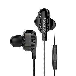 Wewoo Écouteur Bluetooth Langsdom Double bobine mobile avec casque de blé noir 