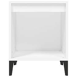 Maison Chic Table de chevet,Table de nuit,Table d'appoint pour salon Blanc 40x35x50 cm -MN35981 pas cher