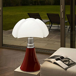 PIPISTRELLO-Lampe ampoules LED pied télescopique H66-86cm Rouge Martinelli Luce - designé par Gae Aulenti