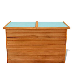 vidaXL Boîte de rangement de jardin 126x72x72 cm Bois