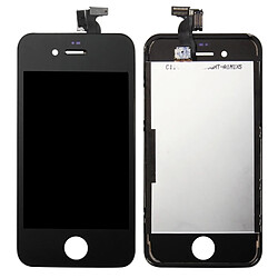 Wewoo Pour iPhone 4S LCD + noir Cadre + Touch Pad Assemblage Digitizer pièce détachée 3 en 1