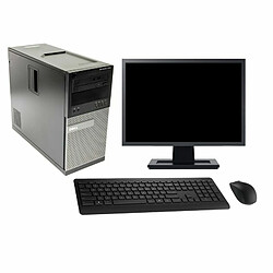 PC Tour Dell 7010 Ecran 27" Intel i3-3220 RAM 16Go Disque 1To Windows 10 Wifi - Occasion