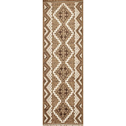 Acheter Jardindeco Tapis intérieur extérieur aspect jute marron Tijuana 9054 180 x 67 cm.