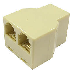 Bematik Compact RJ11 doubleur (1 x RJ11-H &gt; 2 x RJ11-H)