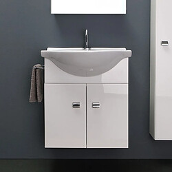 Acheter Kiamami Valentina MEUBLE DE SALLE DE BAINS SUSPENDU DE 56 CM AVEC COLONNE SIMPLY BLANCHE