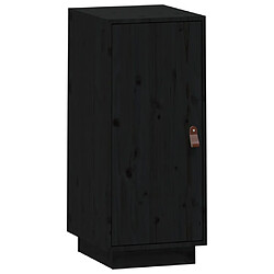 vidaXL Buffet Noir 34x40x75 cm Bois massif de pin