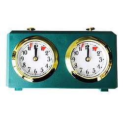 Maître Tournoi D'échecs Analogique Horloge Enfants Cadeaux Précis Vent-Up Multi Échiquier Jeux Accessoires, Vert