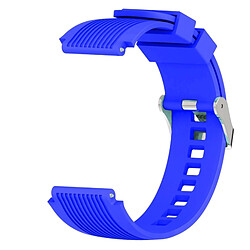 Wewoo Bande de montre bracelet à grain vertical pour Galaxy 46 mm (bleu saphir)