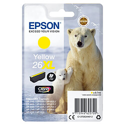 Epson Singlepack Yellow 26XL Claria Prem 26XL cartouche dencre jaune haute capacite 9.7ml 700 pages 1-pack RF-AM blister