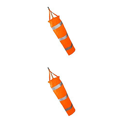 Pack 2 Airport Windsocks Hanging Wind Direction Measurement Socks Bags Sac à vent d'aéroport Ceinture Drapeau Carp