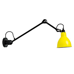 Universal Lampe murale moderne simple rétro balançoire télescopique nordique double lampe murale salon chambre lit éclairage luminaire (support jaune) 