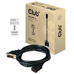 Club 3D CLUB3D DVI to HDMI 1.4 Cable M/F 2m/6.56ft Bidirectional