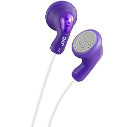 JVC GUMY : Ecouteurs - aimant néodyme de 13,5 mm - cordon 1.0m - contacteur doré 3.5 mm compatible iPhone / iPod - Violet 