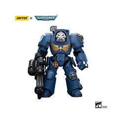 Joy Toy Warhammer 40k - Figurine 1/18 Ultramarines Terminator Squad Terminator avec Assault Cannon 12 cm