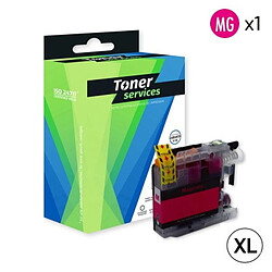 TONER SERVICES Compatible Brother LC125XL Cartouche Magenta LC125XLM (Réveil) 