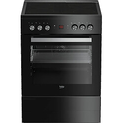 Cuisinière vitrocéramique Chaleur tournante brassée 72L BEKO 60cm, 4844904