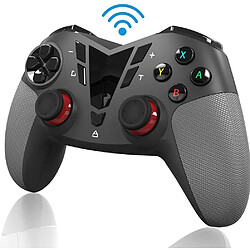 Chrono Manette Pro pour Nintendo Switch, manette de jeu à distance sans fil pour Switch avec vibration à double choc et fonction turbo, 6 axes, rafale à 3 vitesses, lumières LED dynamiques(noir)