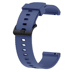 Wewoo Bracelet pour montre connectée Dragonne Sport en silicone Garmin Vivoactive 3 20mm Bleu foncé 