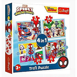 Trefl Puzzle 4w1 Ekipa Spidaya Spiderman