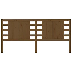 Avis Maison Chic Tête de lit scandinave pour lit adulte,Meuble de chambre Marron miel 206x4x100 cm Bois massif de pin -MN57832