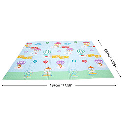 Teamson Kids Tapis de jeu d’éveil pliable pour enfant bébé double face 2 en 1 Hot Air Balloons Fantasy Fields PS-PM002 pas cher