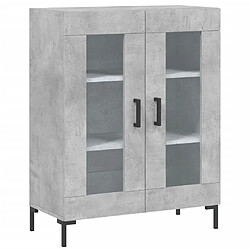 Maison Chic Buffet,Meuble de Rangement,commode pour salon,Cuisine gris béton 69,5x34x90 cm bois d'ingénierie -MN20366