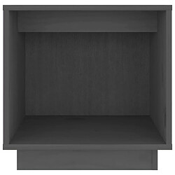 Avis vidaXL Table de chevet Gris 40x30x40 cm Bois de pin solide