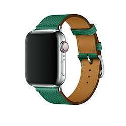 Wewoo Pour Apple Watch 3/2/1 Génération 42mm Cross Bande Universelle en Cuir Vert 