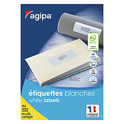 Etiquettes adresses 105 x 35 mm Agipa 119005 - Boîte de 1600