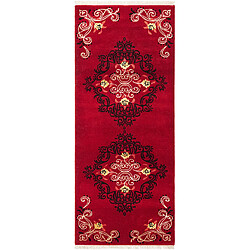 Vidal Tapis de couloir en laine 198x84 rouge Darya