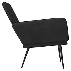 Avis vidaXL Fauteuil Noir 62x79x79 cm Velours