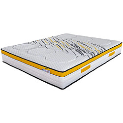 Ebac Matelas 160x200 Rugby - Ressorts ensachés - Hauteur 27 cm - Soutien très ferme Matelas ressorts Rugby 160x200. ATTENTION : Veuillez vérifier que cette dimension passe dans les escaliers, couloirs et portes. Hauteur 26 cm - Suspension ressorts ensachés - 5 zones de soutien - Face supérieure thermo-réactive - Face inférieur stretch av