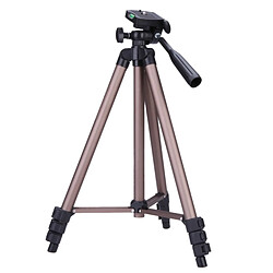 Wewoo WT3130 Support de trépied pour appareil photo Protable avec culbuteur caméscope DSLR Marron 