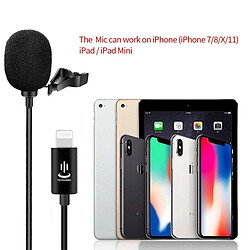 Acheter Universal Microphone YC LM10 II Microphone éclair à collier professionnel 1,5 m 3 m 6 m Câble pour XS XR XR X/11/8/8 Plus 6/7 Plus iPad | Microphone