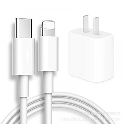 General Chargeur Apple portable - Charge rapide 20 W, design léger et compact, compatible avec iPhone 14/14 Pro Max/13/ 12/11/XS/XR, idéal pour les déplacements(6 pieds) 