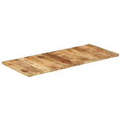 vidaXL Dessus de table bois de manguier solide 25-27 mm 140x60 cm