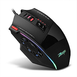 Universal Wired Game Mouse 10000 DPI 13 Bouton Réglage, la couleur de lumière LED peut être sélectionnée par logiciel jusqu'à