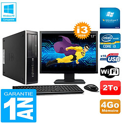 PC HP Compaq Pro 6300 SFF I3-3220 4Go 2To Graveur DVD Wifi W7 Ecran 17" · Occasion 