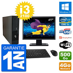 PC Fujitsu E910 DT Ecran 27" Intel i3-2100 RAM 4Go Disque 500Go Windows 10 Wifi · Occasion 