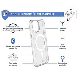 Force Case Coque Renforcée AIR Compatible MagSafe pour iPhone 15 Pro Max Transparent