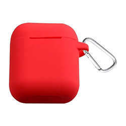 Wewoo Coque Protection Étui en silicone Bluetooth pour écouteurs anti-goutte anti-poussière pour Airpods / Apple (rouge) 