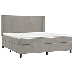 Acheter Sommier à lattes,Cadre à lattes de lit pour Adulte matelas et LED Gris clair 160x200 cm -MN92728