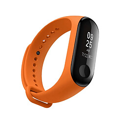 Wewoo Bracelet montre bracelet en caoutchouc silicone bracelet de poignet remplacement de la bande pour Xiaomi mi bande 3 (orange)