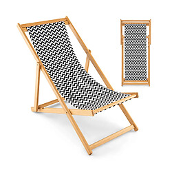 Helloshop26 Chaise longue pliante en bambou dossier réglable en 3 positions chaise pliante extérieur portable pour terrasse piscine cour plage charge 160 kg naturel 20_0006191