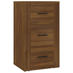 Maison Chic Buffet,Meuble de Rangement,commode pour salon,Cuisine Chêne marron 40x33x70 cm Bois d'ingénierie -MN48624