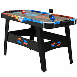 BigBuy Fun Table de Hockey Fire & Ice Lumières LED 146 x 71 x 82 cm