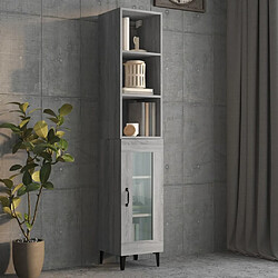 Avis Maison Chic Armoire murale,Meuble de Rangement pour salon,cuisine Sonoma gris 34,5x32,5x90 cm Bois d'ingénierie -MN37719