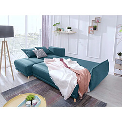 Avis Bestmobilier Lena - canapé d'angle réversible convertible - 4 places - style scandinave